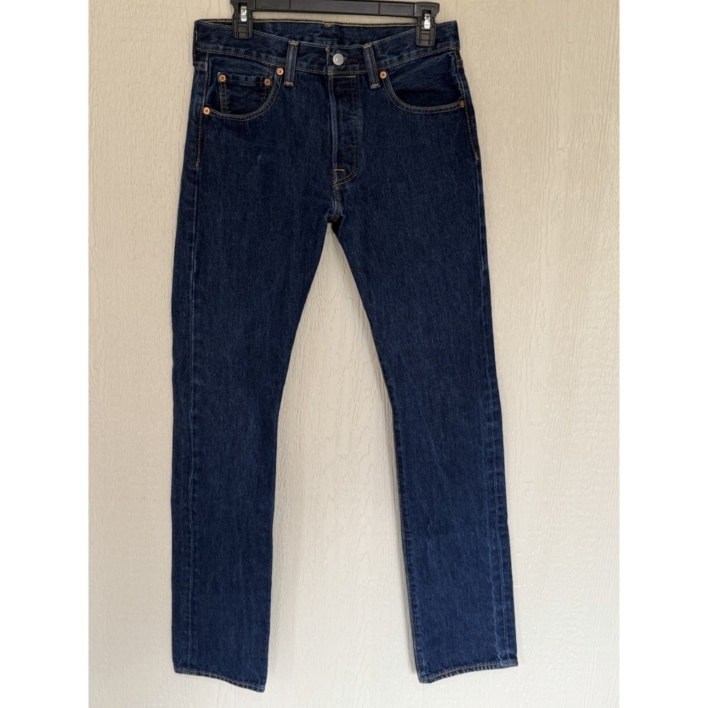 Levi's Men's 501 Original Fit Straight Leg Button Fly Jeans 29x34 - Picture 1 of 7
